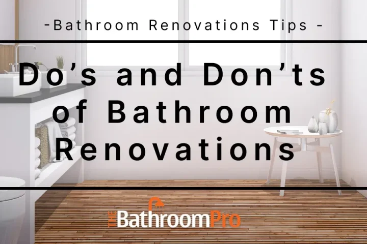 dos and donts of bathroom